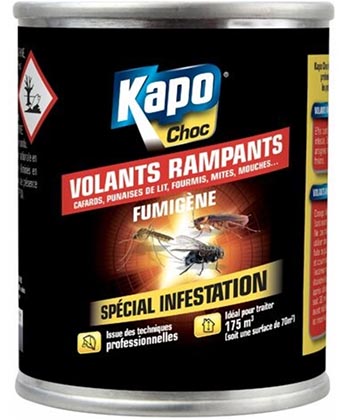 DOBOL fumigateur 10g, traitement des insectes rampants et volants.