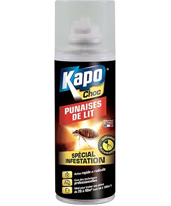 Kapo Choc Punaises de lit - Aérosol auto-vidant de 200ml
