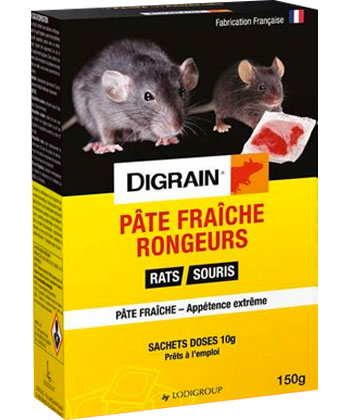 Pâte poison contre les rats Digrain