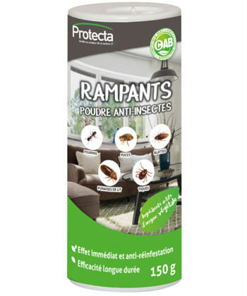 Protecta Poudre Anti-insectes Rampants - Pot poudreur de 150g